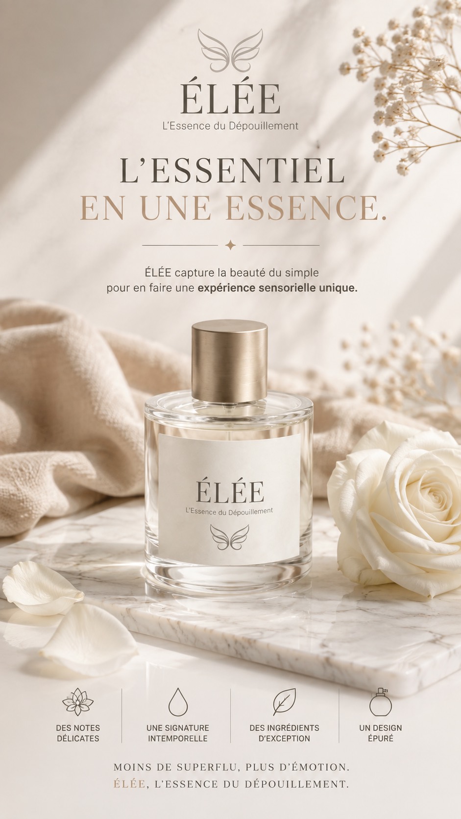 Visuel vertical ÉLÉE, parfumerie